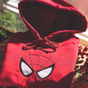 Vintage Spider-Man hoodie embroidered